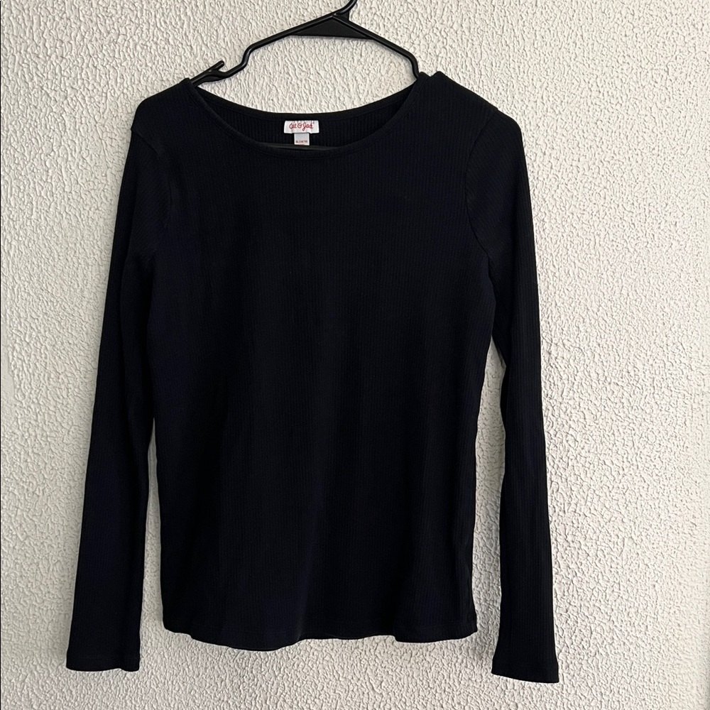 Cat & Jack Long Sleeve Black Tee